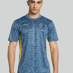 Puma Blue Regular Fit Printed Jersey-picture-35