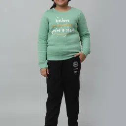 Cantabil Kids Black Solid Trackpants image 5