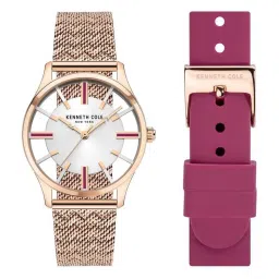 Kenneth Cole NEKCWLG2124002LD Analog Watch with Extra Strap for Women image 5