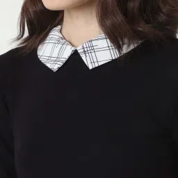 Van Heusen Black Printed Top image 5