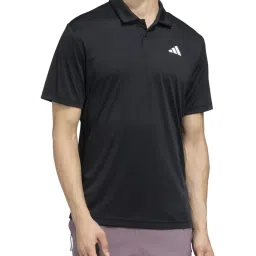 Adidas Black Regular Fit Sports Polo image 5