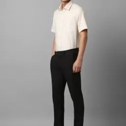 Louis Philippe Light Cream Cotton Regular Fit Shirt image 5