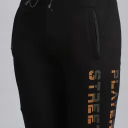 Monte Carlo Black Regular Fit Printed Trackpants image 5