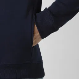 Peter England Navy Slim Fit Printed Sweatshirt image 5