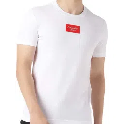 Calvin Klein Jeans Bright White Slim Fit T-Shirts-image-36