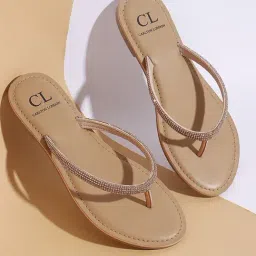 Carlton London Women's Rose Gold Casual Sandals-picture-39