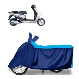 Auto Pearl Two Wheeler Cover for Hero Electric Electric NYX BS6 - Cyan, Blue-picture-37