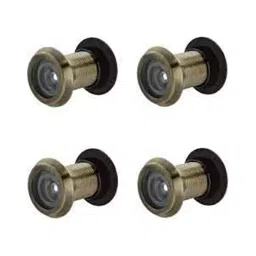 Implemental 180° Round Door Eyes Viewer 2 inch Brass Antique Finish (Pack of 3) image 3