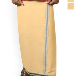 PRAKASAM COTTON Men Solid Cotton Dhoti Dhotis-image-84