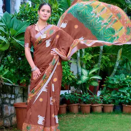 Anouk Kalamkari Printed Saree-picture-12
