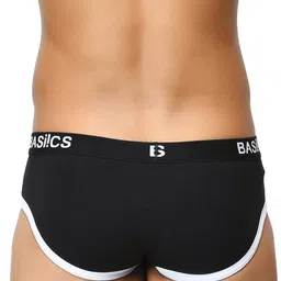 BASIICS by La Intimo Men Black Pack of 2 Briefs BCSBR030B022 image 4
