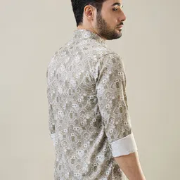 TIM PARIS Men Classic Printed Casual Shirt image 4