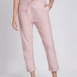 Spykar Pink Mid Rise Pants-image-46