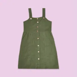 Pantaloons Junior Olive Cotton Regular Fit Dress-picture-33