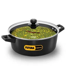 Hawkins Black Aluminium Induction Futura Saucepan With Glass Lid (Incb50G) (5 L)-picture-37