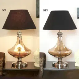 kapoor lamp shades Kapoor E Illuminations Delicea Golden Glass Table Lamp - Set of 1 image 5