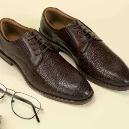 Da Vinchi by Metro Brown Derby Shoes-image-93