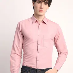 THE BEETEL HOUSE Men Smart Regular Fit Spread Collar Solid Cotton Casual Shirt-image-89