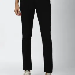 Peter England Black Slim Fit Lightly Washed Jeans-picture-34