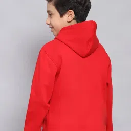 Monte Carlo Kids Red Printed Full Sleeves Sweatshirt image 2