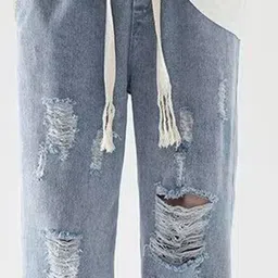 StyleCast x Revolte Men Regular Fit Mid-Rise Mildly Distressed Light Fade Jeans image 2