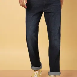 Wrangler Navy Straight Fit Jeans-image-26