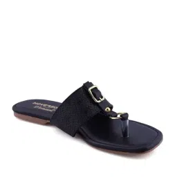 Hoversoul X D'Lorzeri Women's Insigne Clova Black T-Strap Sandals image 3