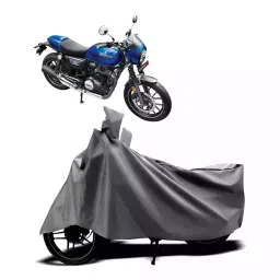 Auto Pearl Two Wheeler Cover with Bag for Honda CB350RS, Silver-picture-15