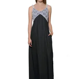 PATRORNA White & Black Lace Nighty-image-44