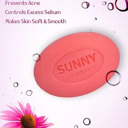 SUNNY HERBALS Set Of 6 Akne Aid Soap Enriched With Aloevera & Tea Tree Oil - 75 g Each image 5