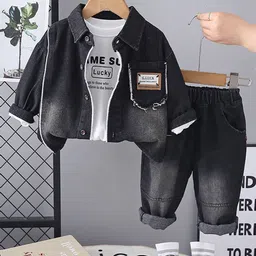 INCLUD Boys Long Sleeves Shirt And T-shirt With Trousers-picture-13
