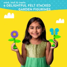 Kalakaram Stack & Sprout DIY Art & Craft KitMess-Free Creative Activity for Kids. - Yellow image 2