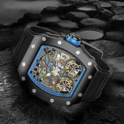 BENLING Men Wrap Around Straps Analogue Automatic Motion Powered Watch BENL-0006-BLKBLK-image-87