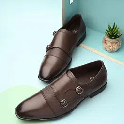 House Of Pataudi Men Formal Buckle Monks-picture-53