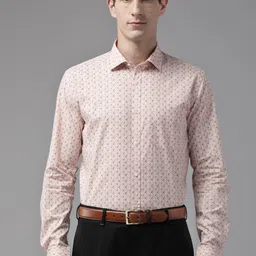 Park Avenue Slim Fit Printed Pure Cotton Formal Shirt-picture-29