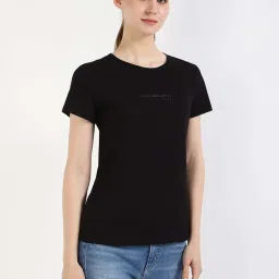 Calvin Klein Jeans Ck Black Solid T-Shirt image 5
