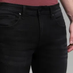 Jack & Jones Black Cotton Slim Fit Jeans image 5