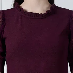 NEUDIS Wine Regular Fit Top image 5