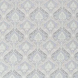 Swayam Dona Abstract Blue 250 TC Cotton King Fitted Fitted Bedsheet with 2 Pillow Covers image 5