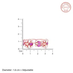 GIVA 92.5 Sterling Silver Aaj Sajeya sAdjustable Ring for Womens and Girls image 5