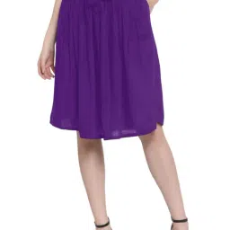 PATRORNA Purple Midi Skirt-image-18
