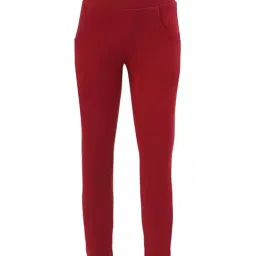 Jockey Kids Red Cotton Regular Fit Leggings-picture-23