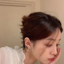 TheVineGirl Gold Plated Pearl Chain Ear Cuff Butterfly Stud Earring image 4