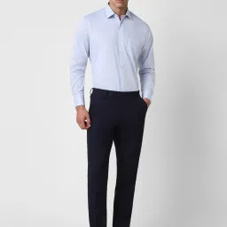 Van Heusen Navy Slim Fit Trousers image 5