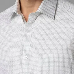 Louis Philippe White Cotton Regular Fit Printed Shirts image 5