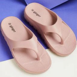 Ginger by Lifestyle Women's Dusty Salmon Pink Flip Flops-picture-42
