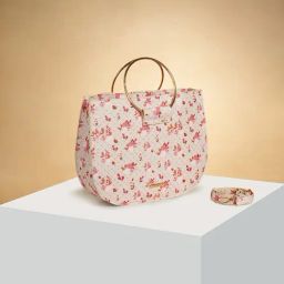 Forever Glam by Pantaloons Light Beige Floral Medium Handbag-picture-11