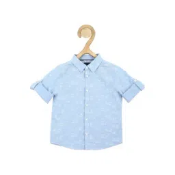 Allen Solly Junior Blue Printed Full Sleeves Shirt-picture-20