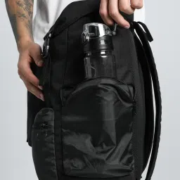 Puma Black Textured Backpack image 5