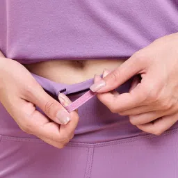 Enamor Chinese Purple Mid Rise Sports Tights image 5